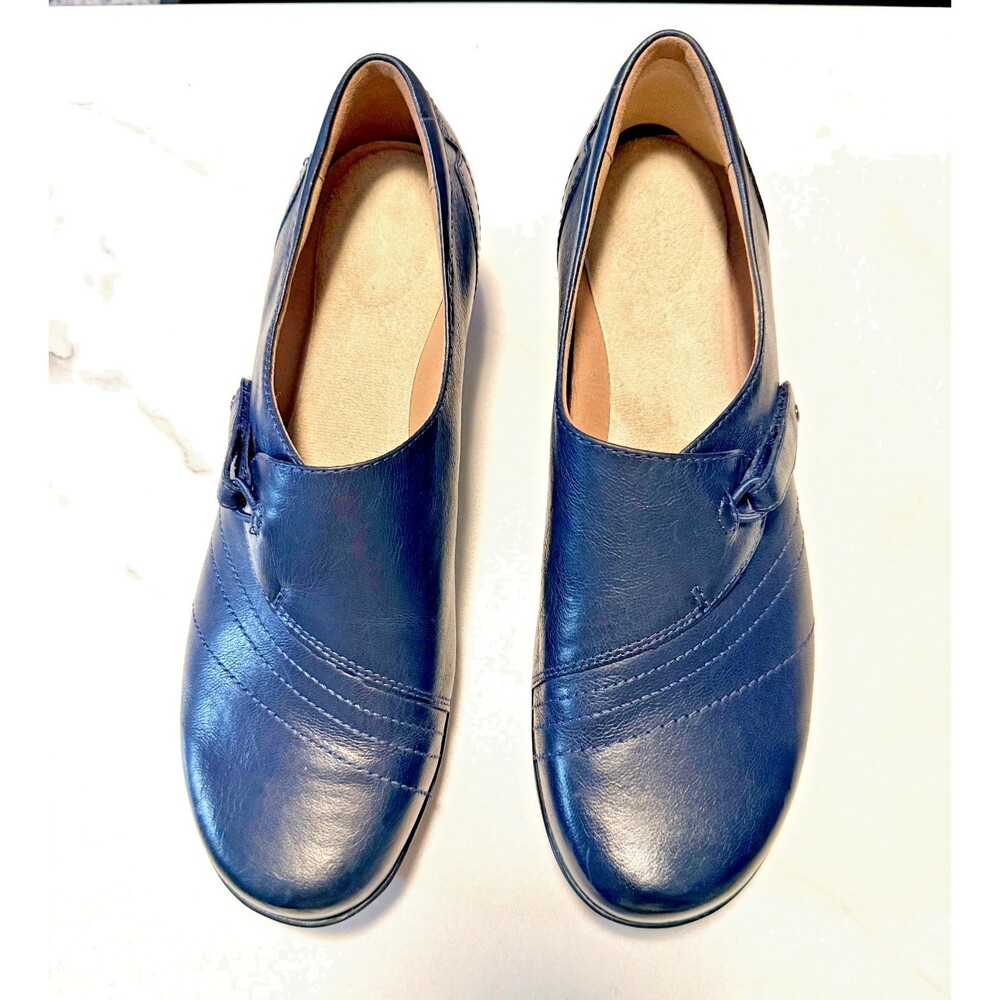 Dansko Leather Franny Loafers Women’s Size 9 Navy